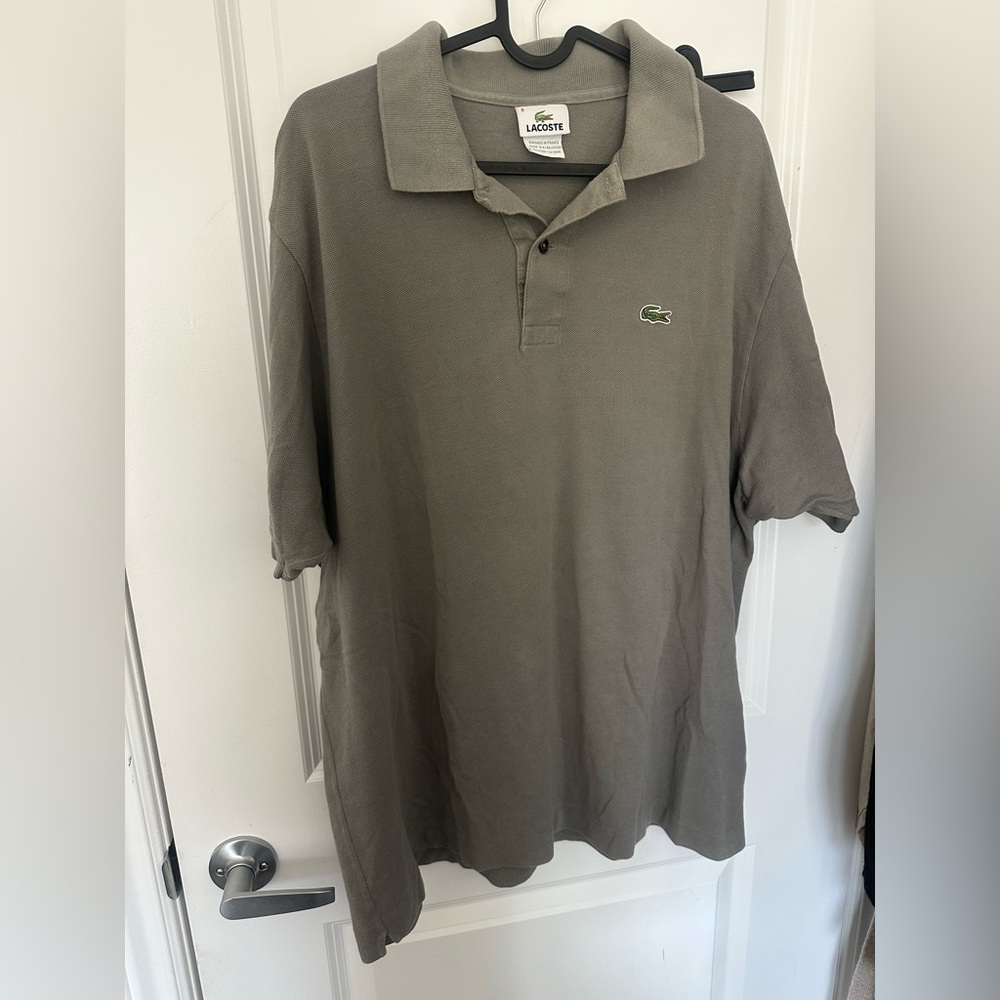 Lacoste Short-Sleeve Polo in grey